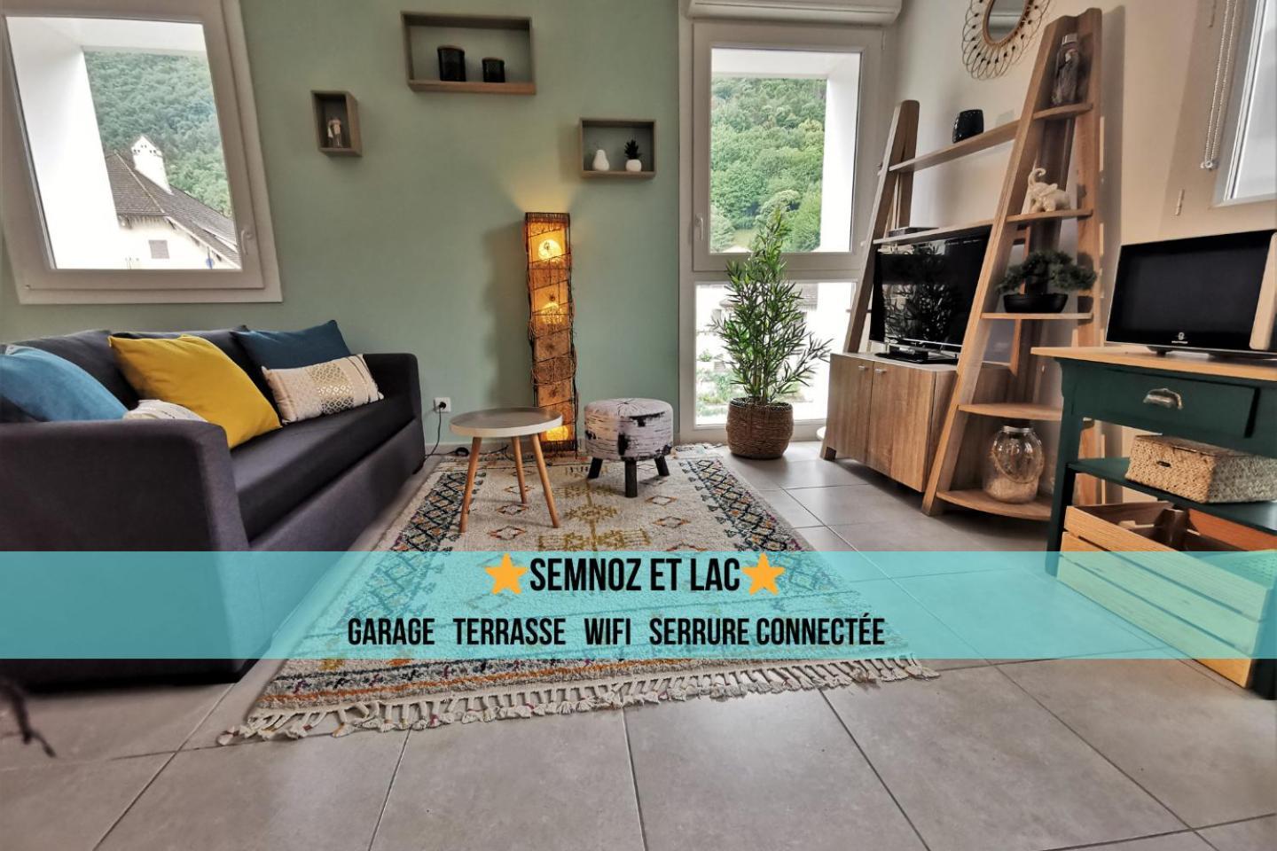 Semnoz & Lac - Wifi - Parking - Netflix - Balcon - Centre-Ville Севрие Экстерьер фото